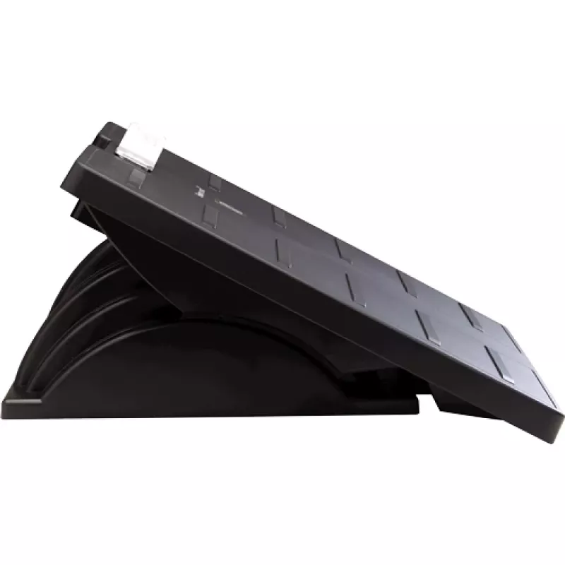 Fellowes Podnóżek pod Biurko - Office Suites podnóżek pod biurko ergonomiczny podnóżek z 3 pozycjami regulacji wysokości i technologią antybakteryjną - podnóżek stołek do biura i domu - czarny