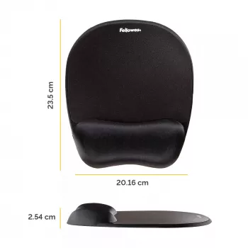 Fellowes mysz Mat Wrist Support Memory Foam mysz Pad Ergonomic mysz Mat Czarny