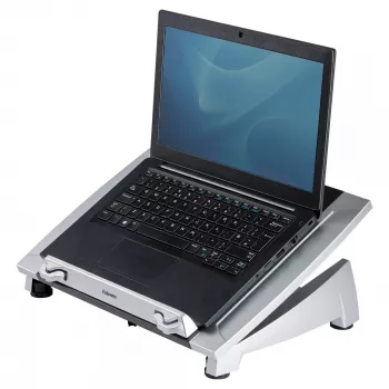 Podstawka pod laptopa Fellowes Office Suites Plus z regulacją wysokości – Czarno-Srebrna