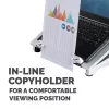 Podstawka pod laptopa Fellowes Office Suites Plus z regulacją wysokości – Czarno-Srebrna