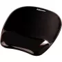 Podkładka pod mysz Fellowes Crystals Gel z żelową podpórką pod nadgarstek, czarna, 202×230 mm, 340 g