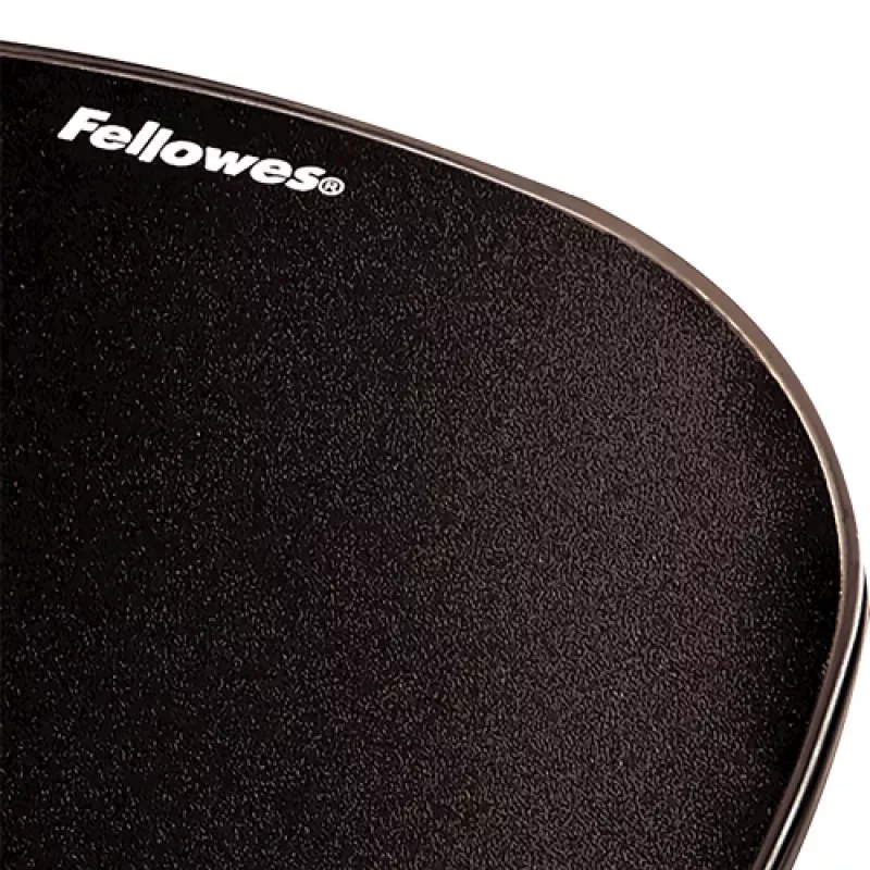 Podkładka pod mysz Fellowes Crystals Gel z żelową podpórką pod nadgarstek, czarna, 202×230 mm, 340 g