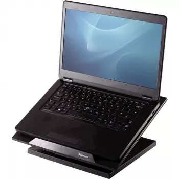 Fellowes Designer Suites Laptop Riser, Podstawka pod laptopa, Czarny, Tworzywo sztuczne, 43,2 cm (17 cali), 11,3 kg, FIRA International, EN ISO 9241-5