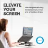 Fellowes Designer Suites Laptop Riser, Podstawka pod laptopa, Czarny, Tworzywo sztuczne, 43,2 cm (17 cali), 11,3 kg, FIRA International, EN ISO 9241-5