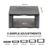 Fellowes Premium Monitor Riser Graphite, wolnostojący, 36 kg, 53,3 cm (21 cali), regulacja wysokości, grafitowy