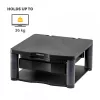 Podstawka pod monitor Fellowes z 3 regulacjami wysokości - Premium Monitor Riser Plus z zarządzaniem kablami - Ergonomiczna regulowana podstawka pod monitor do komputerów - Maks. waga 36 kg/Maks. rozmiar 21 cali - Grafitowa
