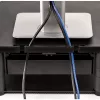 Podstawka pod monitor Fellowes z 3 regulacjami wysokości - Premium Monitor Riser Plus z zarządzaniem kablami - Ergonomiczna regulowana podstawka pod monitor do komputerów - Maks. waga 36 kg/Maks. rozmiar 21 cali - Grafitowa