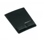 Fellowes mysz Mat Wrist Support - Health-V podkładka pod mysz z ochroną antybakteryjną - Ergonomiczna podkładka pod mysz do komputera, laptopa, użytku domowego i biurowego - Czarna