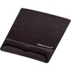 Fellowes mysz Mat Wrist Support - Health-V podkładka pod mysz z ochroną antybakteryjną - Ergonomiczna podkładka pod mysz do komputera, laptopa, użytku domowego i biurowego - Czarna