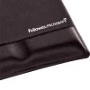 Fellowes mysz Mat Wrist Support - Health-V podkładka pod mysz z ochroną antybakteryjną - Ergonomiczna podkładka pod mysz do komputera, laptopa, użytku domowego i biurowego - Czarna
