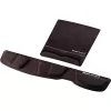 Fellowes mysz Mat Wrist Support - Health-V podkładka pod mysz z ochroną antybakteryjną - Ergonomiczna podkładka pod mysz do komputera, laptopa, użytku domowego i biurowego - Czarna