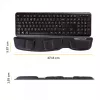 Fellowes Podpórka pod nadgarstki do klawiatury - Health-V Wrist Rest z ochroną antybakteryjną - Ergonomiczne wsparcie nadgarstka do komputera, laptopa, użytku w domowym biurze - Czarna
