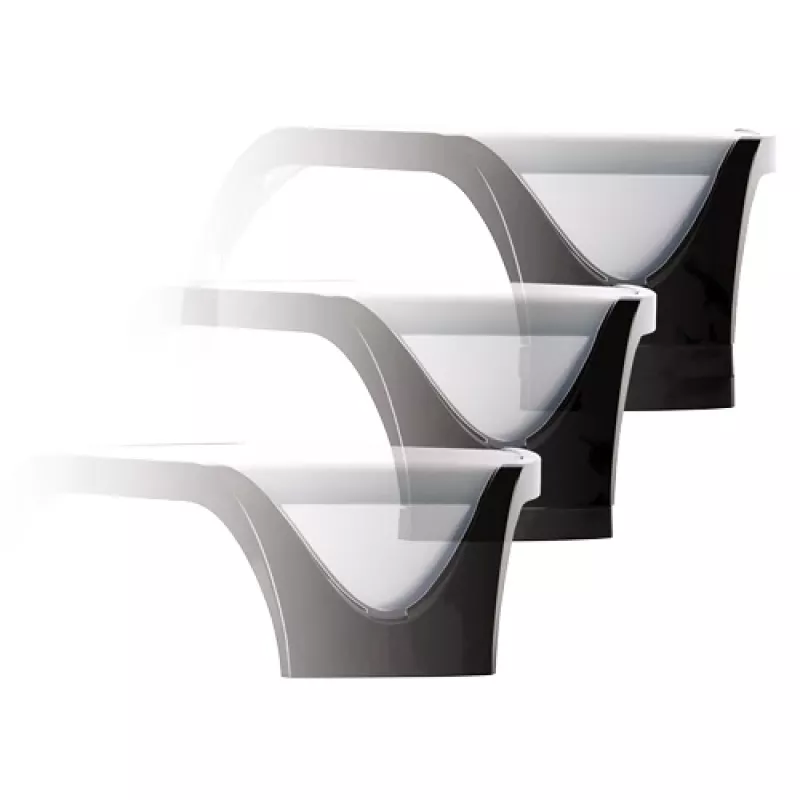 Podstawka pod monitor Fellowes z 3-stopniową regulacją wysokości - Smart Suites Monitor Riser - Ergonomiczna regulowana podstawka pod monitor do komputerów - Maks. waga 10 kg / Maks. rozmiar 21 cali - Czarna
