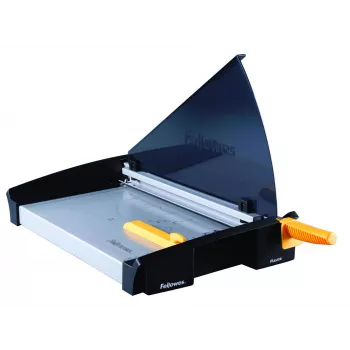 Gilotyna do papieru Fellowes Plasma A3/180 — długość cięcia 46 cm, pojemność 40 arkuszy, grafitowy/srebrny/żółty