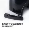 Podstawka pod monitor Fellowes z 3-stopniową regulacją wysokości - Smart Suites Monitor Riser Plus z miejscem do przechowywania - Ergonomiczna regulowana podstawka pod monitor do komputerów - Maks. waga 10 kg / Maks. rozmiar 21 cali - Czarna