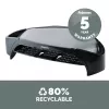 Podstawka pod monitor Fellowes z 3-stopniową regulacją wysokości - Smart Suites Monitor Riser Plus z miejscem do przechowywania - Ergonomiczna regulowana podstawka pod monitor do komputerów - Maks. waga 10 kg / Maks. rozmiar 21 cali - Czarna