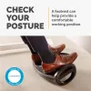 Fellowes Foot Rest Under Desk - Smart Suites Foot Support Ergonomic Foot Rest - Foot Rest Stool for Office & Home - Czarny