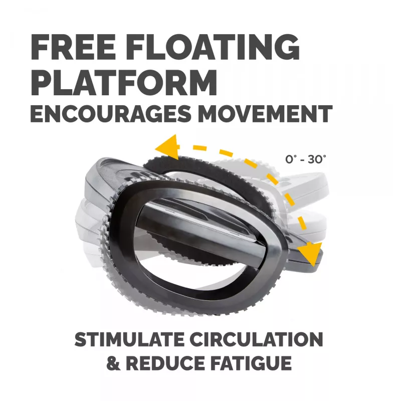 Fellowes Foot Rest Under Desk - Smart Suites Foot Support Ergonomic Foot Rest - Foot Rest Stool for Office & Home - Czarny