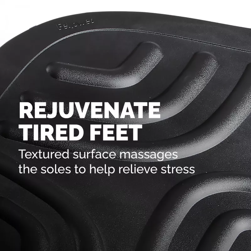 Fellowes Foot Rest Under Desk - Smart Suites Foot Support Ergonomic Foot Rest - Foot Rest Stool for Office & Home - Czarny