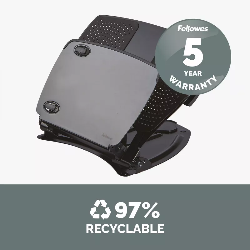 Fellowes Professional Series Laptop Workstation, czarny, metal, 85 - 245 mm, 400 mm, 58 mm, 341 mm