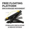 Fellowes Foot Rest Under Desk - Professional Series Ultimate Foot Support Ergonomic Foot Rest with 3 Height Adjustments & Massage Surface - Foot Rest Stool for Office & Home - Czarny