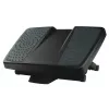 Fellowes Foot Rest Under Desk - Professional Series Ultimate Foot Support Ergonomic Foot Rest with 3 Height Adjustments & Massage Surface - Foot Rest Stool for Office & Home - Czarny