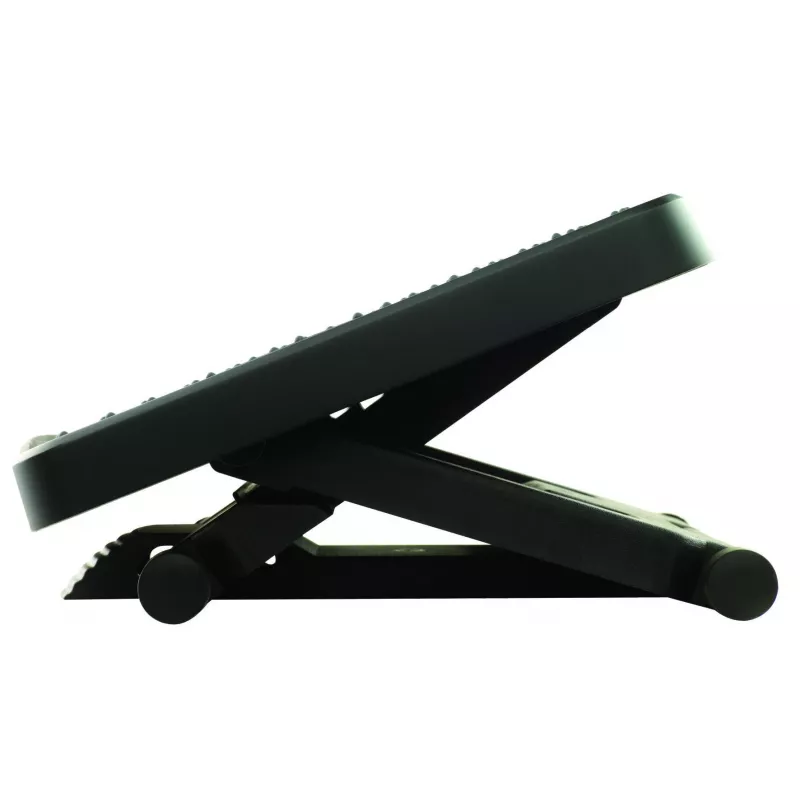 Fellowes Foot Rest Under Desk - Professional Series Ultimate Foot Support Ergonomic Foot Rest with 3 Height Adjustments & Massage Surface - Foot Rest Stool for Office & Home - Czarny