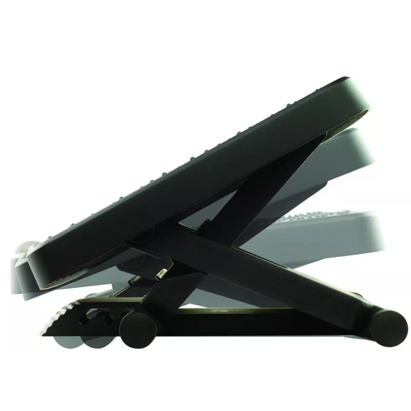 Fellowes Foot Rest Under Desk - Professional Series Ultimate Foot Support Ergonomic Foot Rest with 3 Height Adjustments & Massage Surface - Foot Rest Stool for Office & Home - Czarny