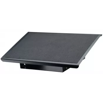 Fellowes Foot Rest Under Desk - Professional Series Under Desk Foot Rest Ergonomic Foot Rest with 3 Height Adjustable Positions & Non-Slip Platform Surface - Foot Rest Stool for Office & Home - Czarny