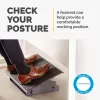 Fellowes Foot Rest Under Desk - Professional Series Under Desk Foot Rest Ergonomic Foot Rest with 3 Height Adjustable Positions & Non-Slip Platform Surface - Foot Rest Stool for Office & Home - Czarny