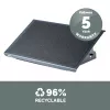 Fellowes Foot Rest Under Desk - Professional Series Under Desk Foot Rest Ergonomic Foot Rest with 3 Height Adjustable Positions & Non-Slip Platform Surface - Foot Rest Stool for Office & Home - Czarny