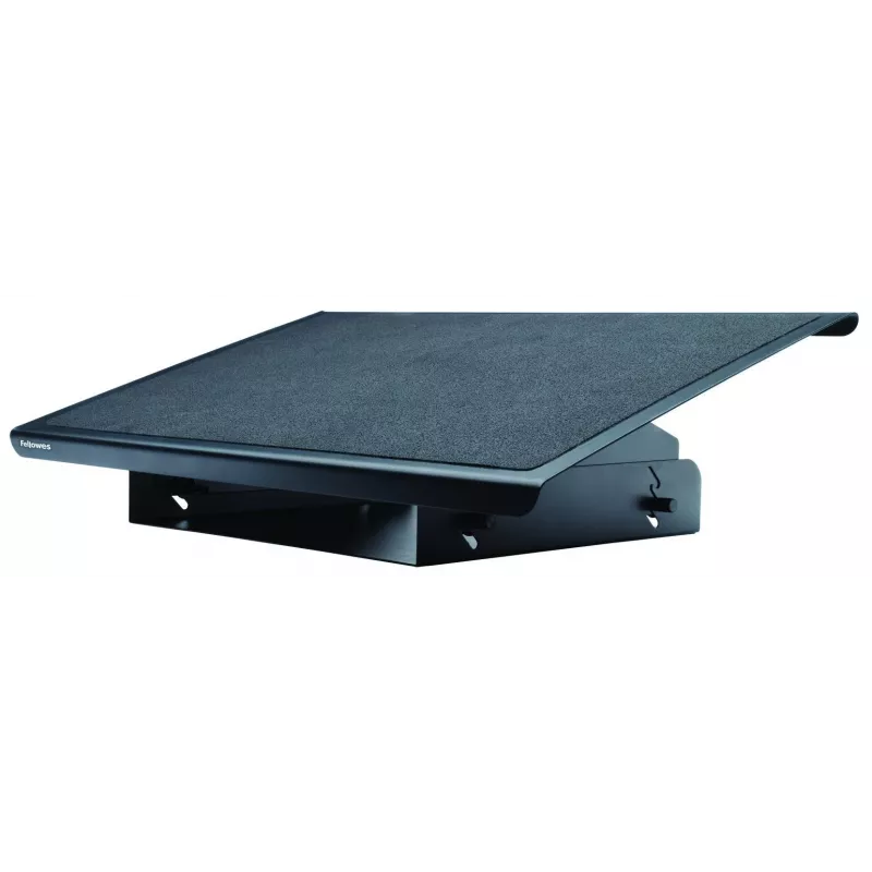 Fellowes Foot Rest Under Desk - Professional Series Under Desk Foot Rest Ergonomic Foot Rest with 3 Height Adjustable Positions & Non-Slip Platform Surface - Foot Rest Stool for Office & Home - Czarny