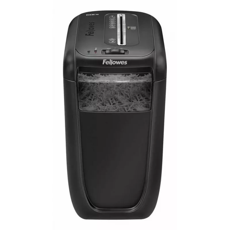 Niszczarka Fellowes 60Cs, cięcie krzyżowe, 72 dB, 23 cm, czarna