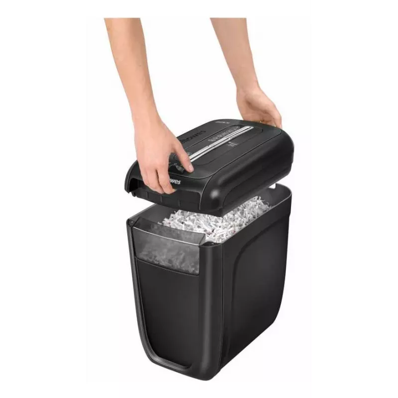 Niszczarka Fellowes 60Cs, cięcie krzyżowe, 72 dB, 23 cm, czarna