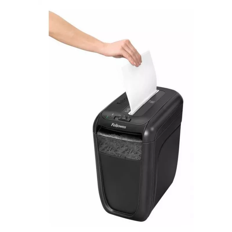 Niszczarka Fellowes 60Cs, cięcie krzyżowe, 72 dB, 23 cm, czarna