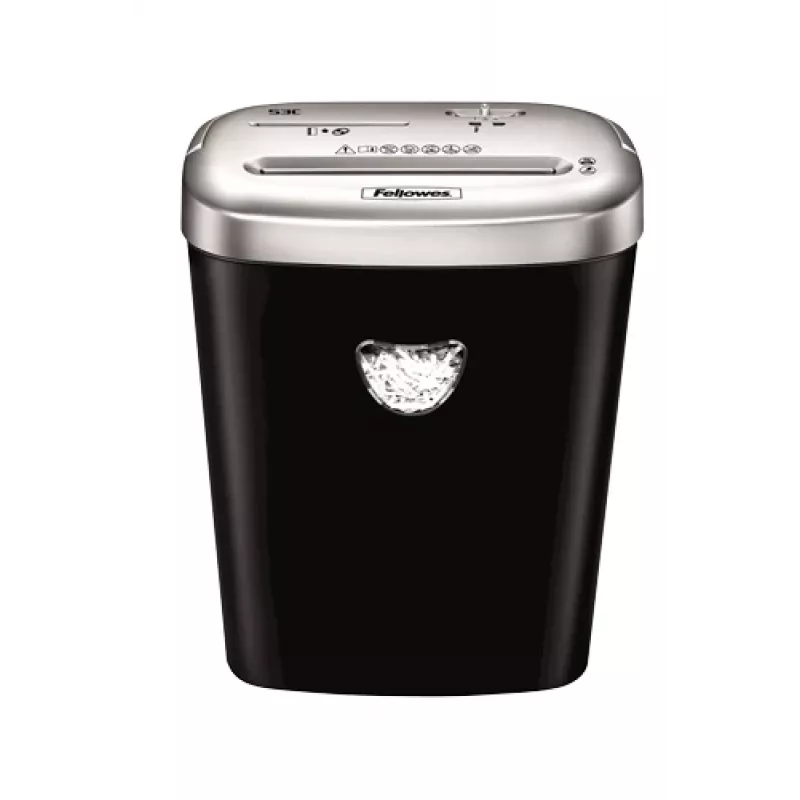 Niszczarka dokumentów Fellowes 53C, cięcie krzyżowe, 22 cm, czarna