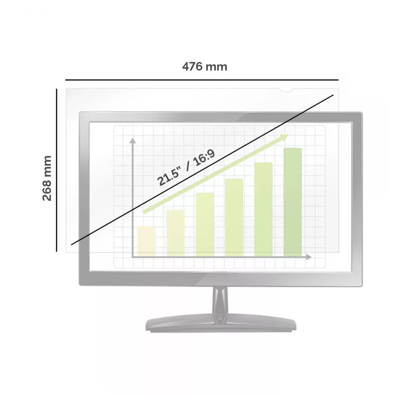 Fellowes PrivaScreen Czarnyout filtr prywatności - 21,5 cala panoramiczny (16:9)