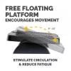 Fellowes Podnóżek pod biurko - Refresh Foot Support Ergonomiczny podnóżek z 2 regulacjami wysokości i powierzchnią masującą - Stołek podnóżek do biura i domu - Czarny