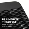 Fellowes Podnóżek pod biurko - Refresh Foot Support Ergonomiczny podnóżek z 2 regulacjami wysokości i powierzchnią masującą - Stołek podnóżek do biura i domu - Czarny