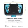Podnóżek Fellowes pod biurko - Ergonomiczny podnóżek Energizer z regulacją wysokości w 3 pozycjach i teksturowaną powierzchnią masującą - Stołek podnóżek do biura i domu - Węgiel drzewny