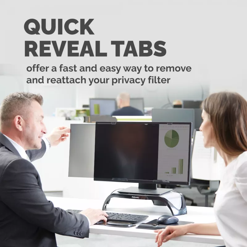 Filtr prywatności Fellowes PrivaScreen do monitora 61 cm (24 cale), bezramkowy