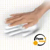 Fellowes mysz Mat Wrist Support - PlushTouch mysz Pad with Non Slip Rubber Base & Antibacterial Protection - Ergonomic mysz Mat for Computer, Laptop, Home Office Use - Czarny