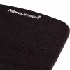 Fellowes mysz Mat Wrist Support - PlushTouch mysz Pad with Non Slip Rubber Base & Antibacterial Protection - Ergonomic mysz Mat for Computer, Laptop, Home Office Use - Czarny