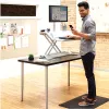 Fellowes Anti Fatigue Mat - Everyday Ergonomic Sit Stand Desk Mat for Use in Work or the Home Environment - H1.91 x W91.44 x D60.96cm - Czarny