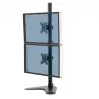 Podwójne ramię do monitora Fellowes Seasa Dual Stacking – wolnostojący uchwyt do monitorów 8 kg, 32 cale – ergonomiczne, regulowane ramię – pochylenie 45°, obrót 120°, rotacja 360°, VESA 75 x 75/100 x 100 – czarny