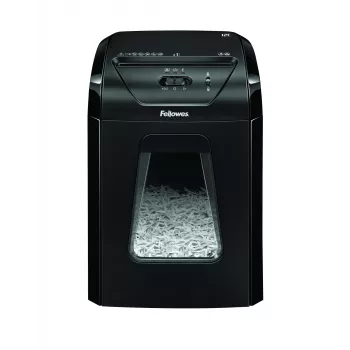 Niszczarka Fellowes Powershred 12C, cięcie krzyżowe, 22,5 cm, czarna
