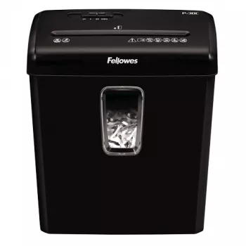 Niszczarka Fellowes Powershred P-30C, cięcie poprzeczne, 22 cm, czarna