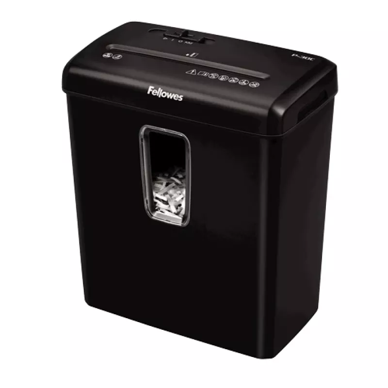 Niszczarka Fellowes Powershred P-30C, cięcie poprzeczne, 22 cm, czarna