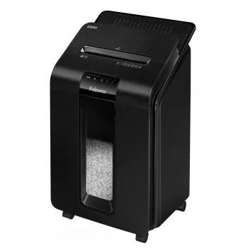 Niszczarka Fellowes AutoMax 100M, cięcie cząsteczkowe, 22 cm, czarna