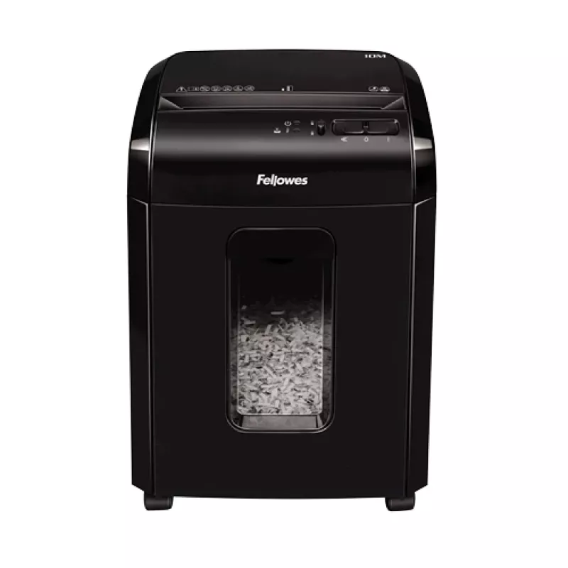 Niszczarka Fellowes Powershred 10M, cięcie mikro, czarna